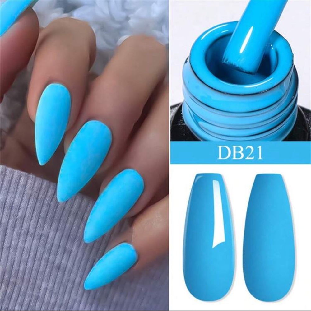 6ml Fluorescent Gel Nail Polish Blue Neon Gel Vernis Semi Permanent Soak Off